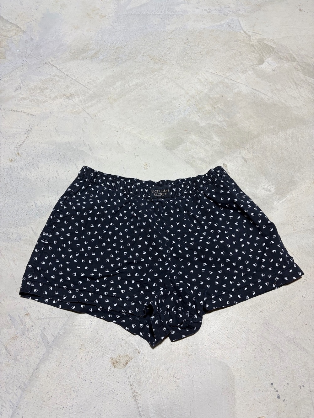 Victoria's Secret Heart-Print Sleep boxer Shorts pajama small
